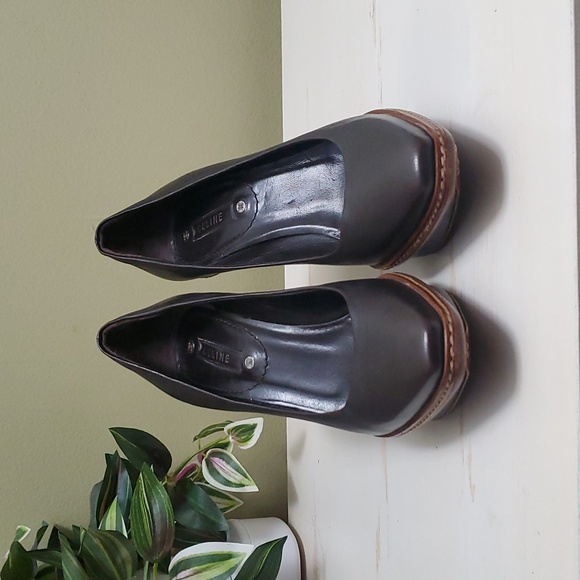 Celine | Dark Brown Platform Pumps Sz 37 - Picture 4 of 12